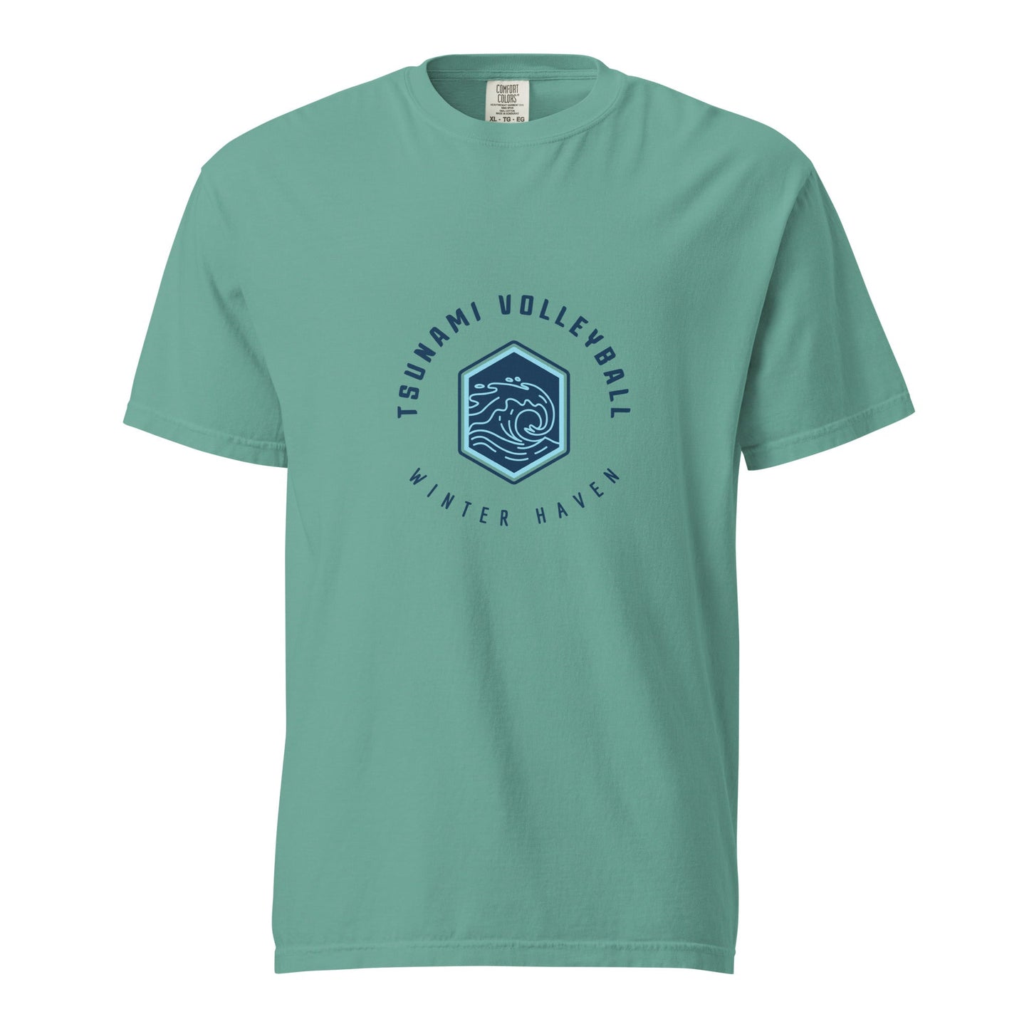 Signature | Comfort Colors T-Shirt | Tsunami Volleyball Club | Crest Logo
