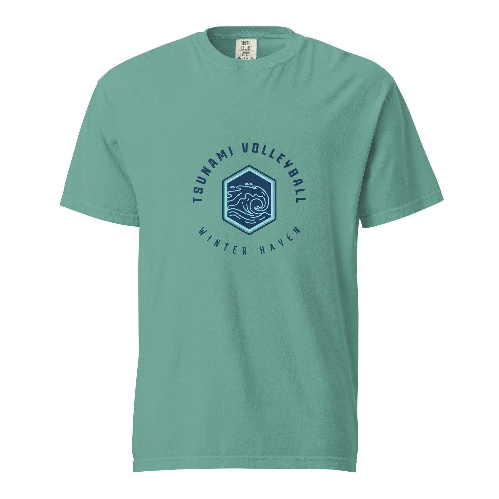 Signature | Comfort Colors T-Shirt | Tsunami Volleyball Club | Crest Logo