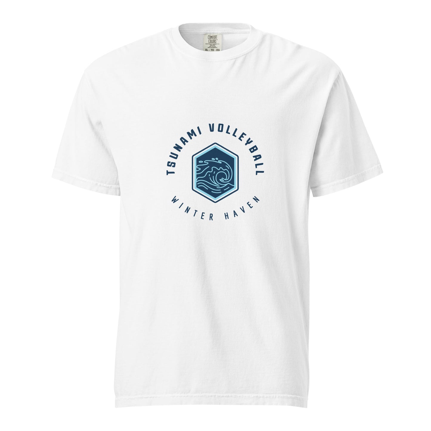 Signature | Comfort Colors T-Shirt | Tsunami Volleyball Club | Crest Logo