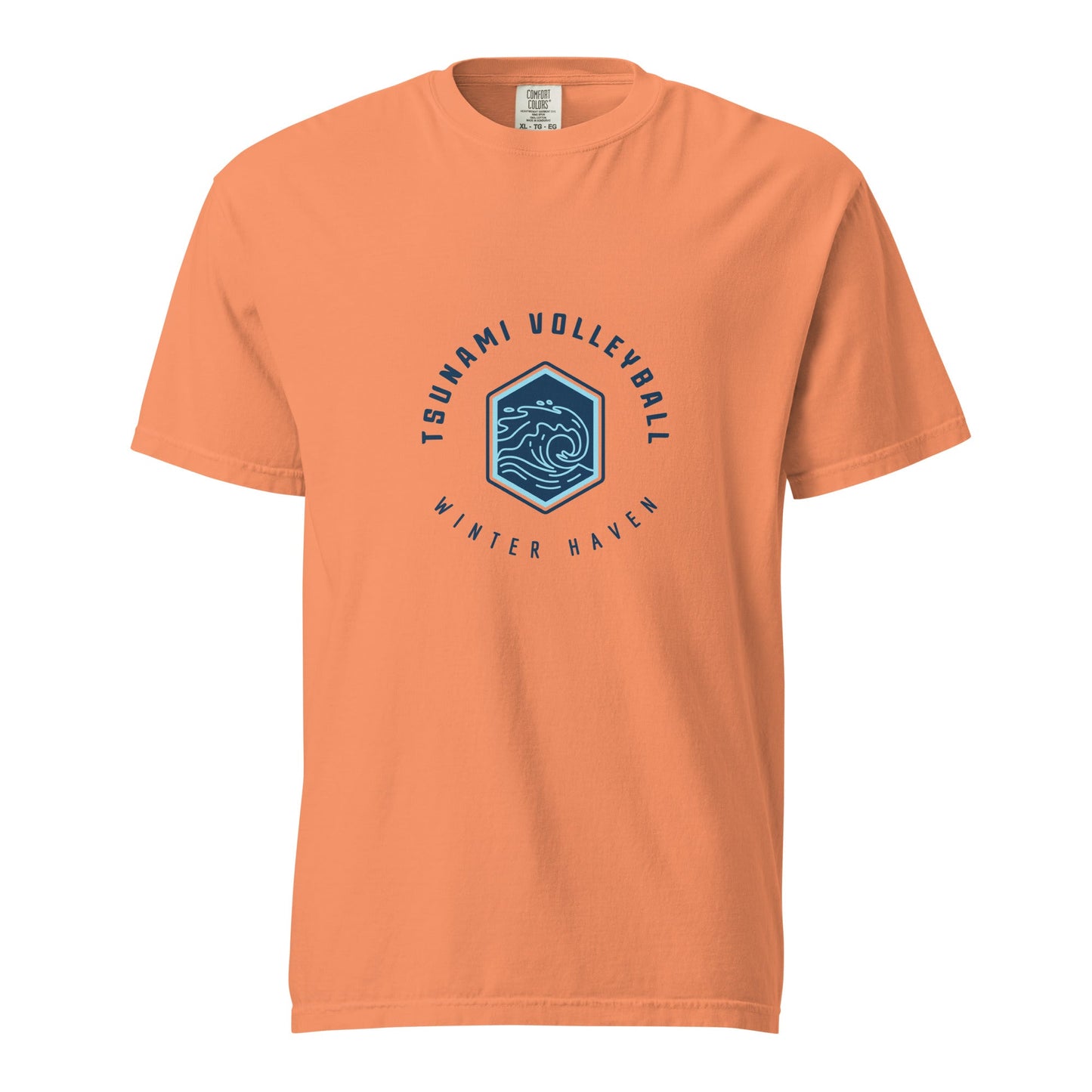 Signature | Comfort Colors T-Shirt | Tsunami Volleyball Club | Crest Logo