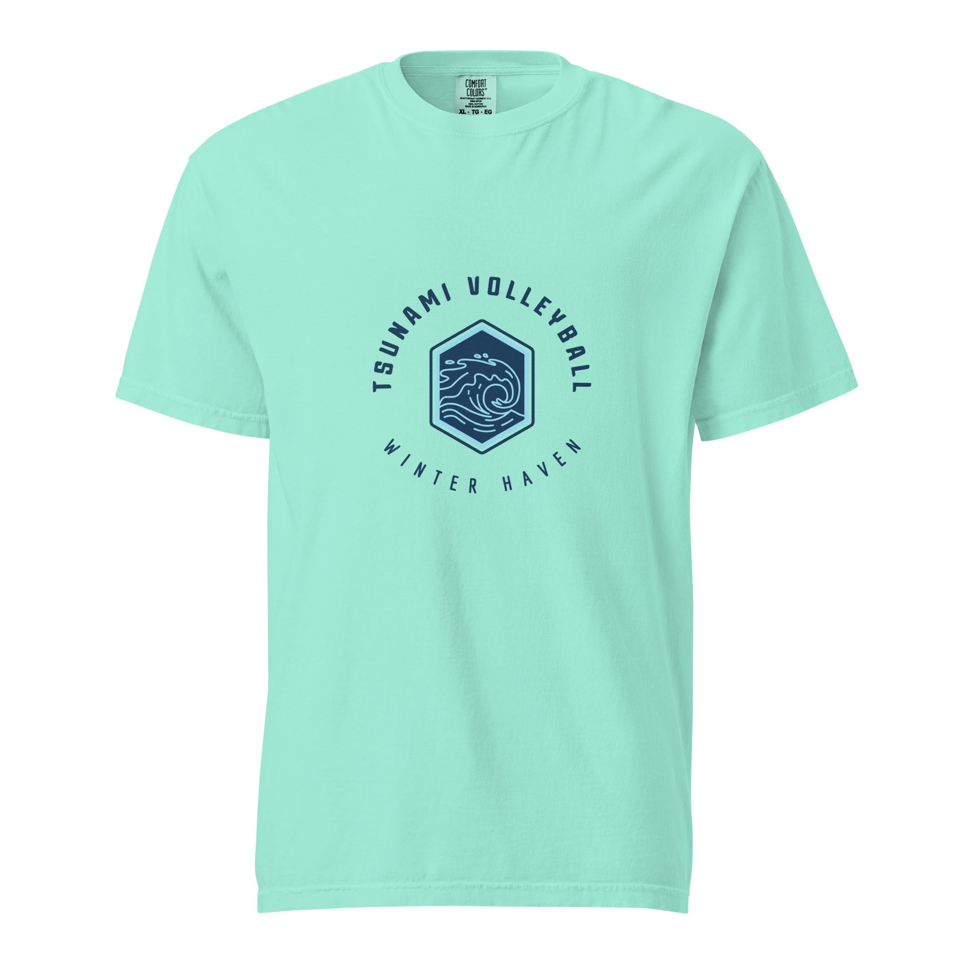 Signature | Comfort Colors T-Shirt | Tsunami Volleyball Club | Crest Logo