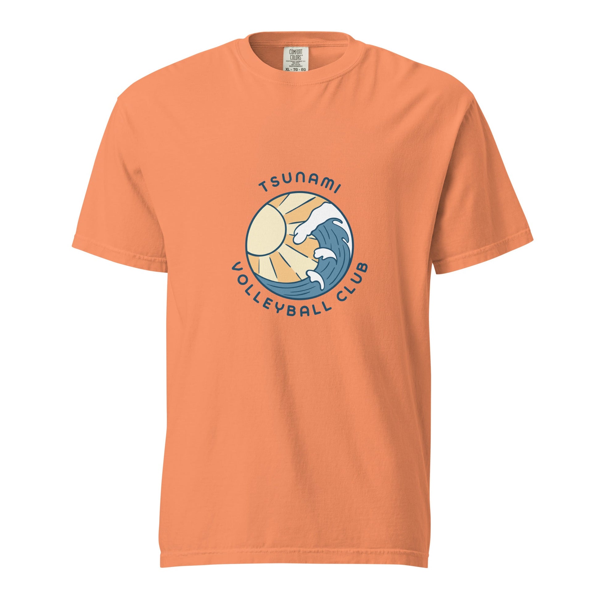 Signature | Comfort Colors T-Shirt | Tsunami Volleyball Club | Emblem Logo