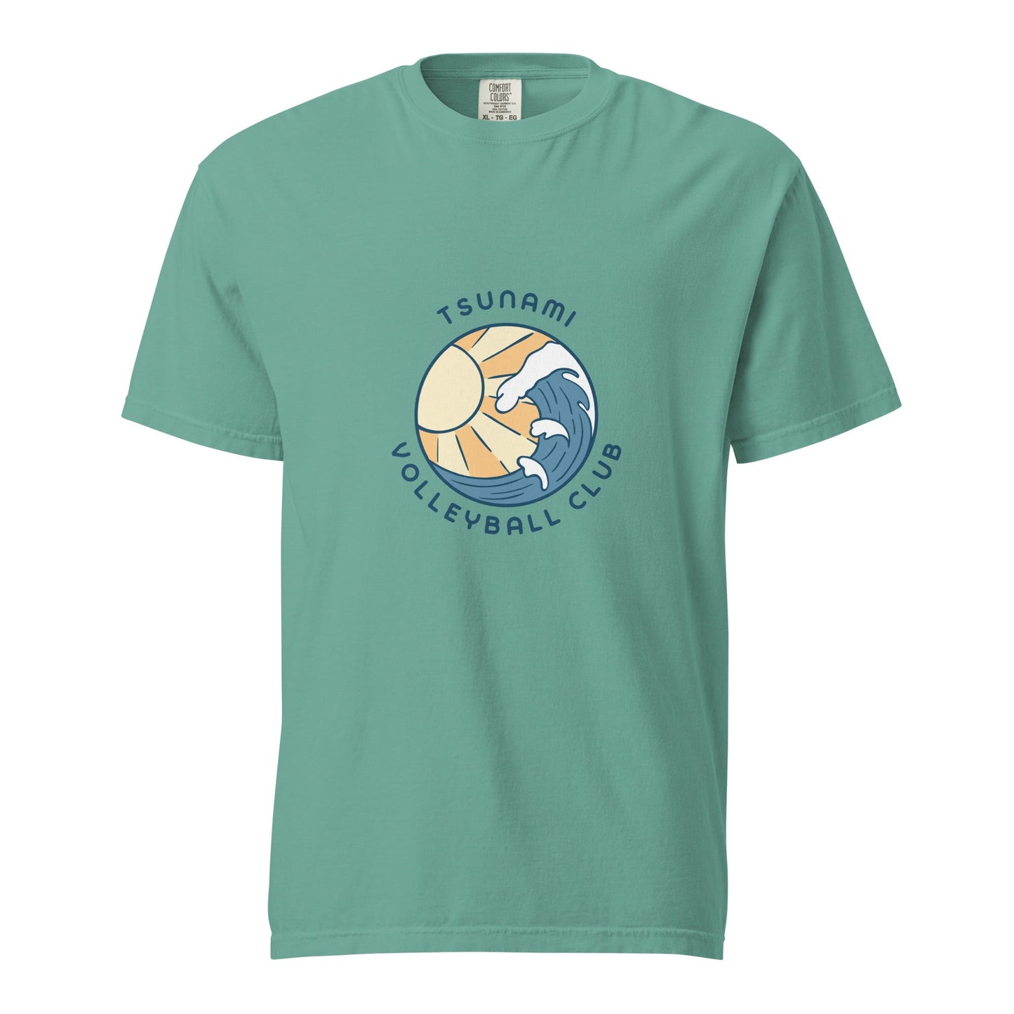 Signature | Comfort Colors T-Shirt | Tsunami Volleyball Club | Emblem Logo