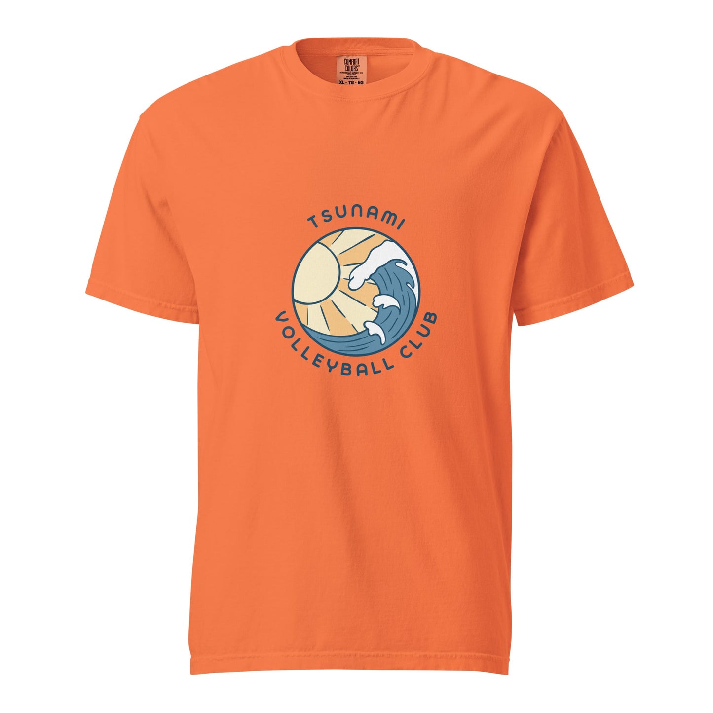 Signature | Comfort Colors T-Shirt | Tsunami Volleyball Club | Emblem Logo