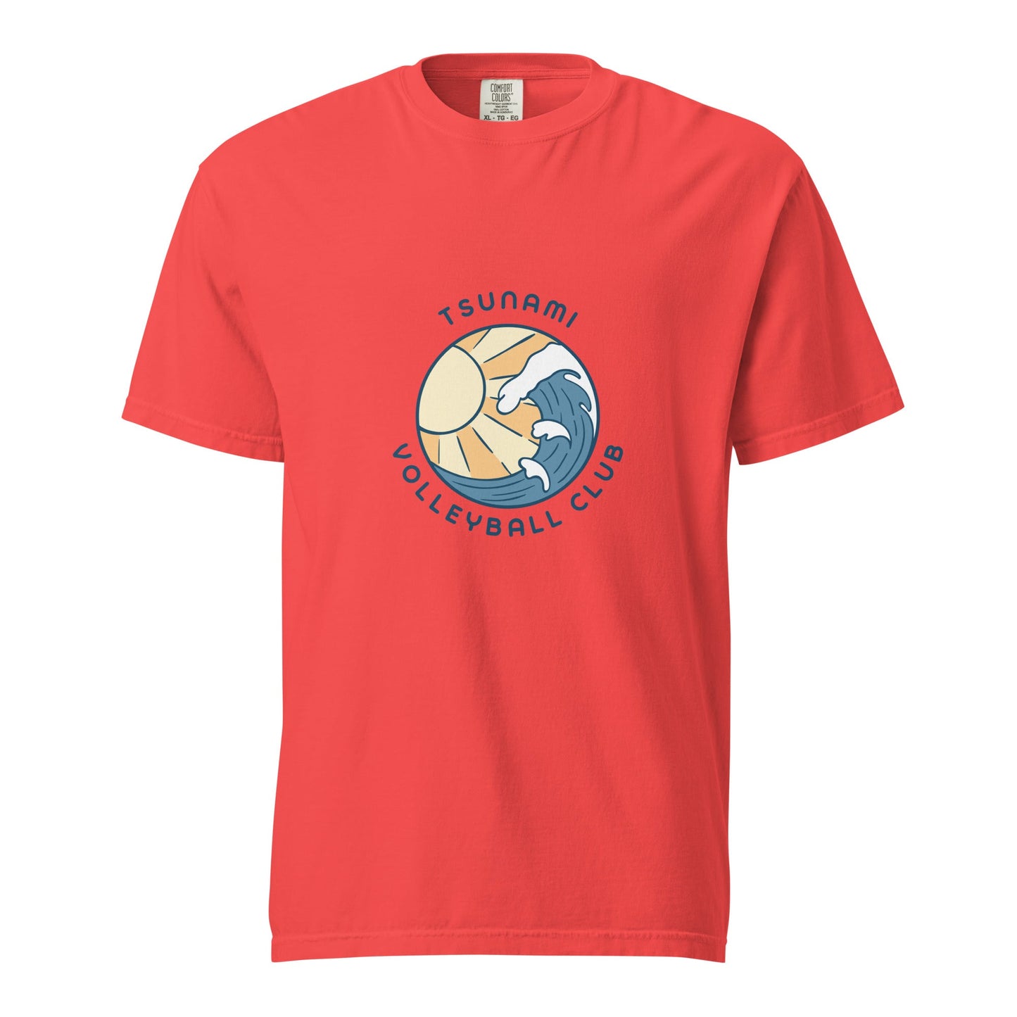 Signature | Comfort Colors T-Shirt | Tsunami Volleyball Club | Emblem Logo