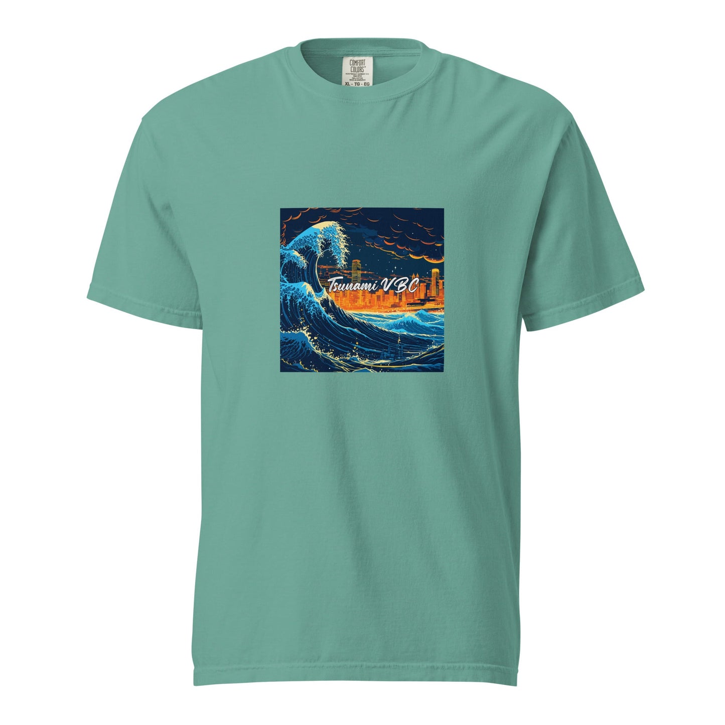 Signature | Comfort Colors T-Shirt | Tsunami Volleyball Club | Glow Tide Athletics Logo