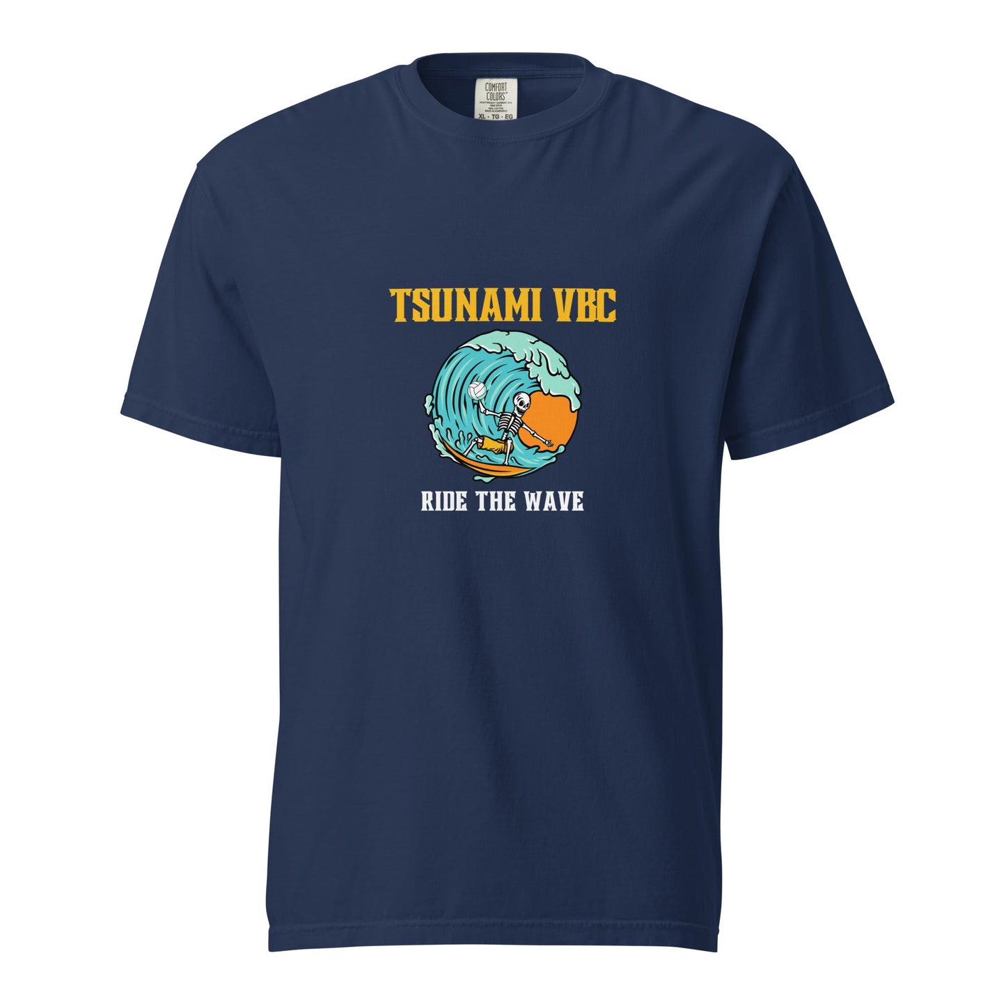 Signature | Comfort Colors T-Shirt | Tsunami Volleyball Club | Surf Wave VBC Logo
