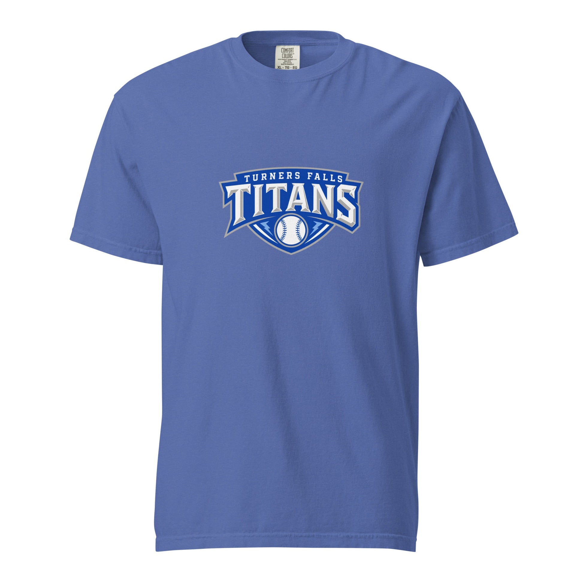 Signature | Comfort Colors T-Shirt | Turners Falls Titans | Titan Crest Logo