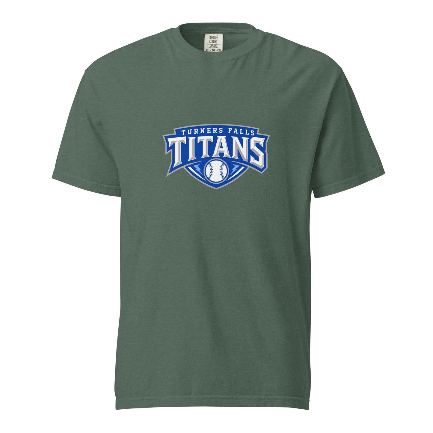 Signature | Comfort Colors T-Shirt | Turners Falls Titans | Titan Crest Logo