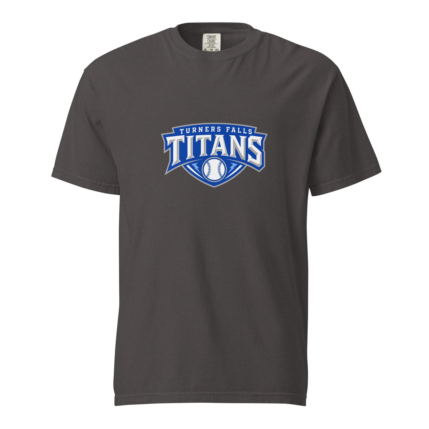 Signature | Comfort Colors T-Shirt | Turners Falls Titans | Titan Crest Logo
