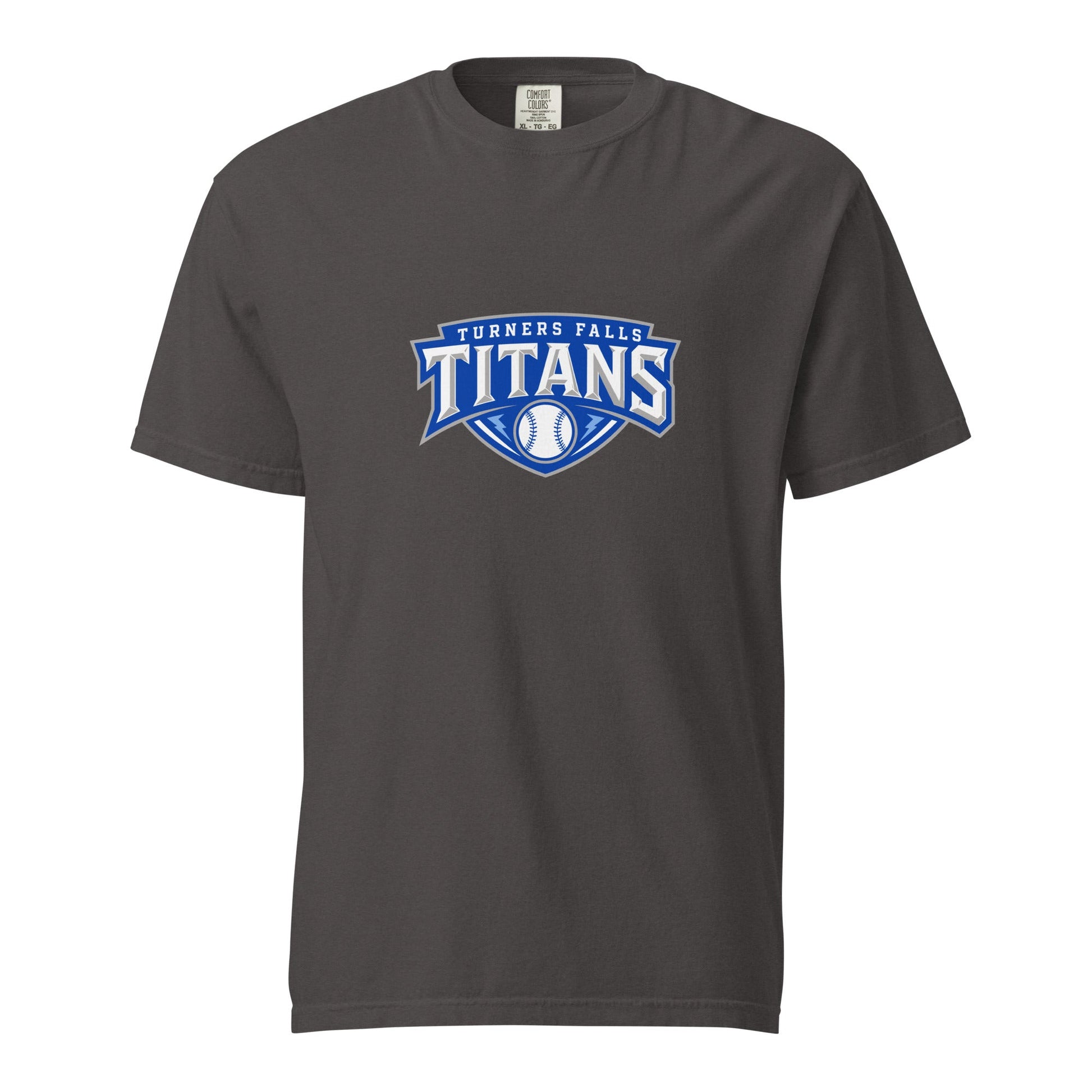 Signature | Comfort Colors T-Shirt | Turners Falls Titans | Titan Crest Logo