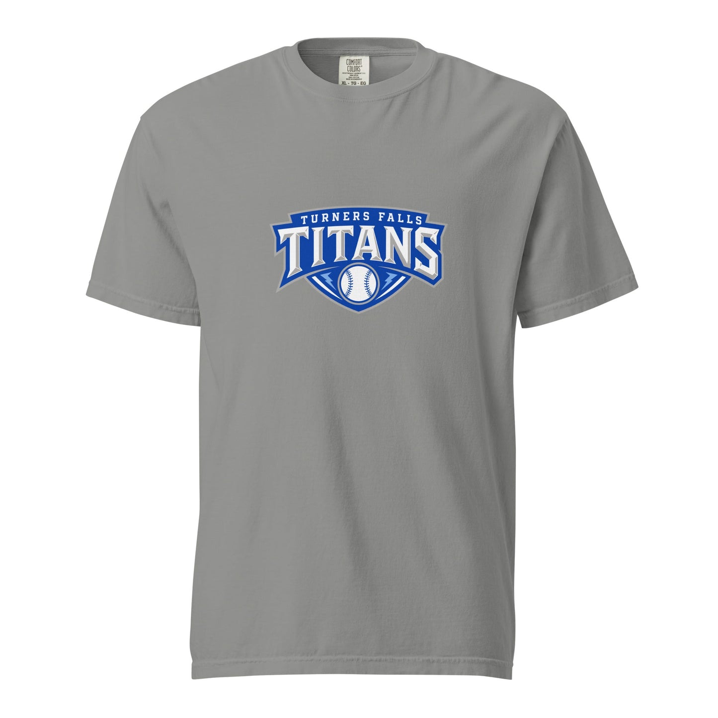 Signature | Comfort Colors T-Shirt | Turners Falls Titans | Titan Crest Logo