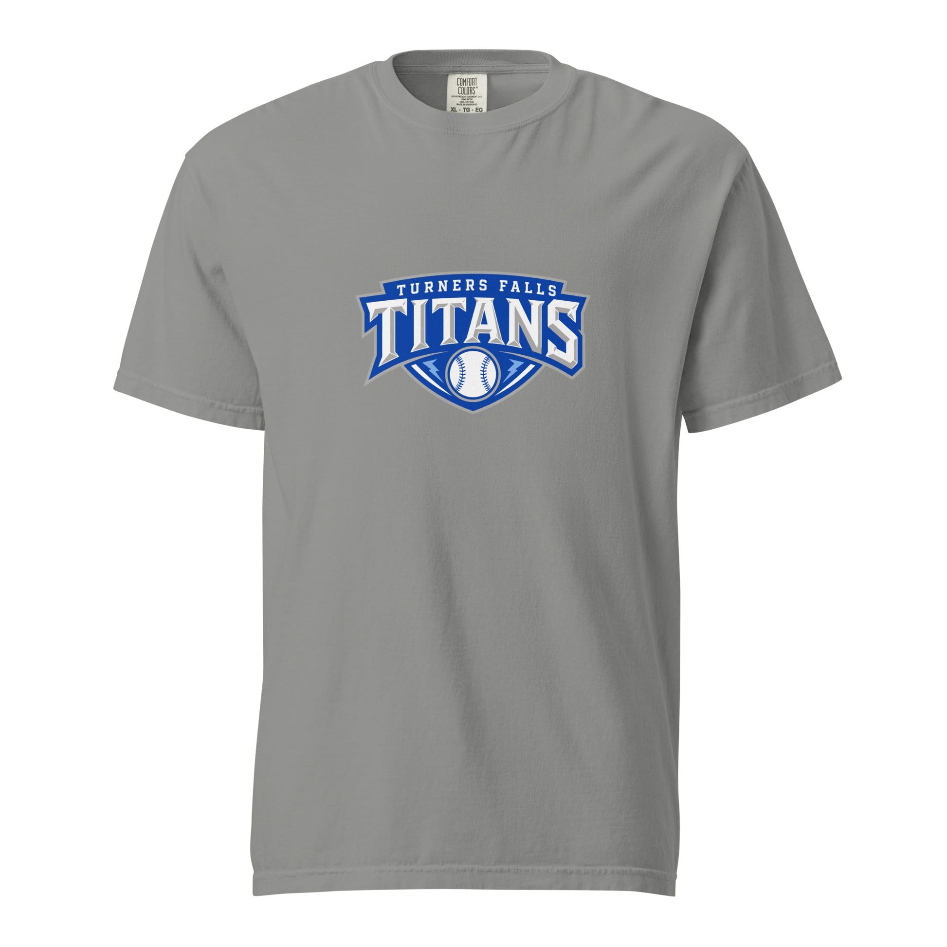 Signature | Comfort Colors T-Shirt | Turners Falls Titans | Titan Crest Logo