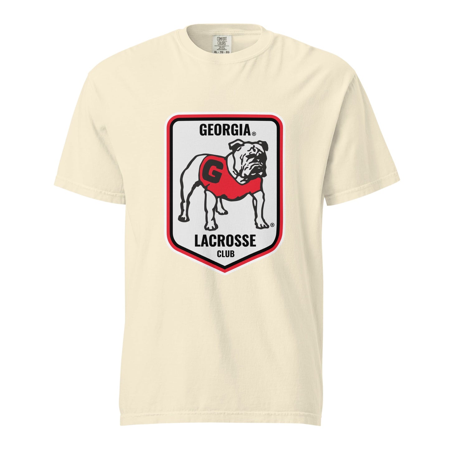 Signature | Comfort Colors T-Shirt | UGA Club Lacrosse | Shield Logo