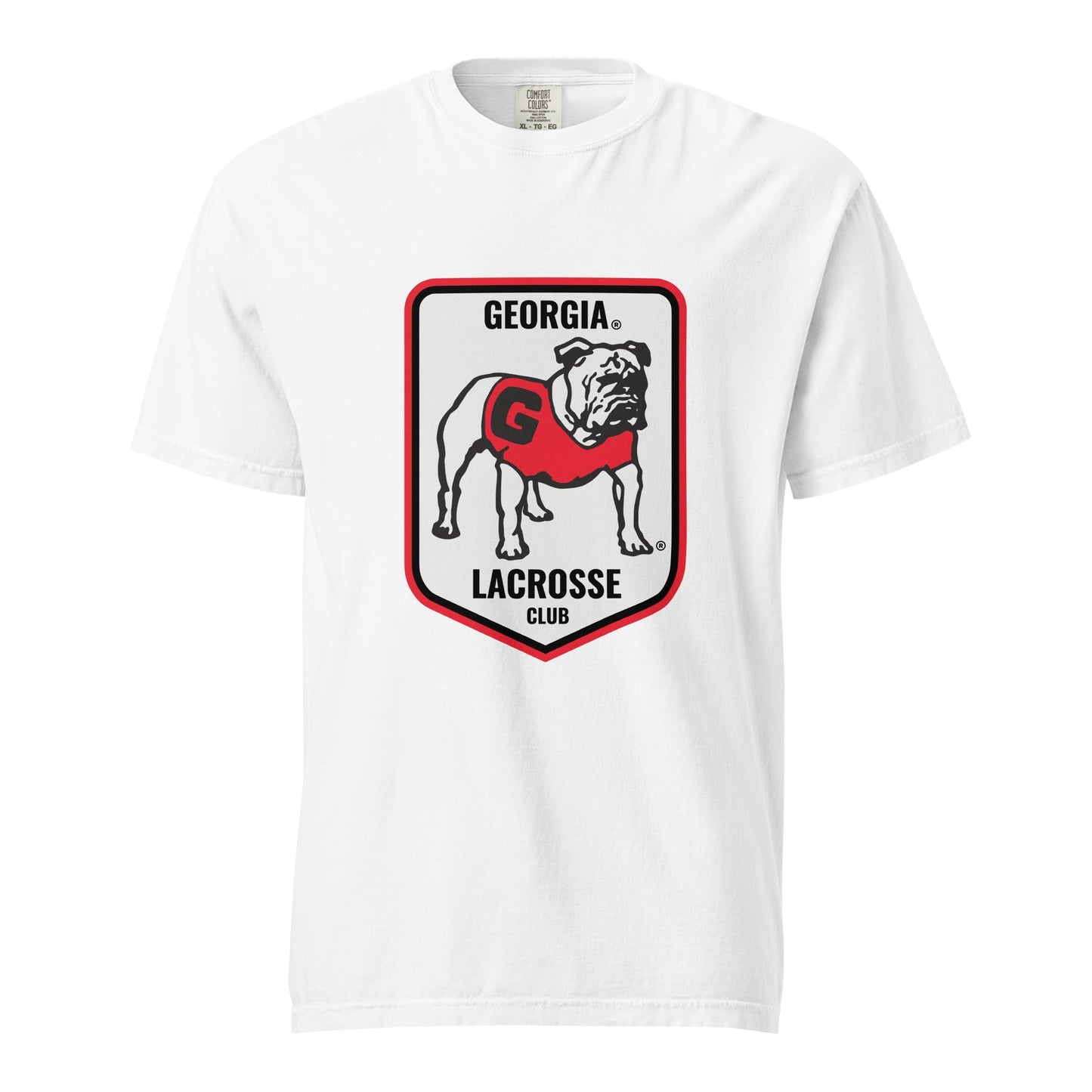 Signature | Comfort Colors T-Shirt | UGA Club Lacrosse | Shield Logo