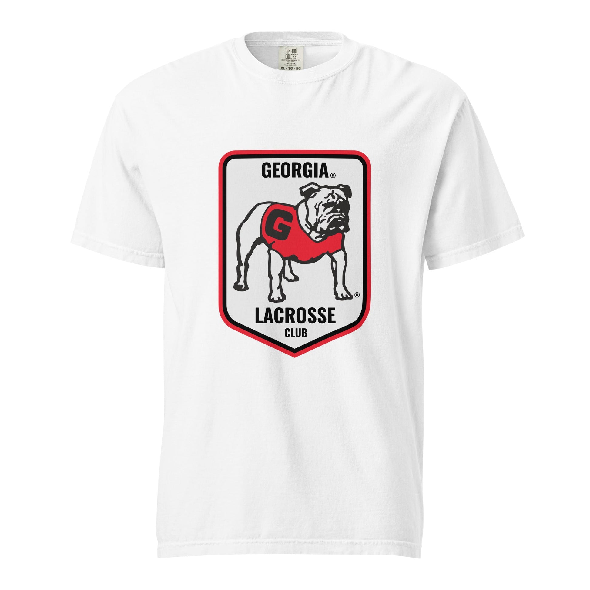Signature | Comfort Colors T-Shirt | UGA Club Lacrosse | Shield Logo