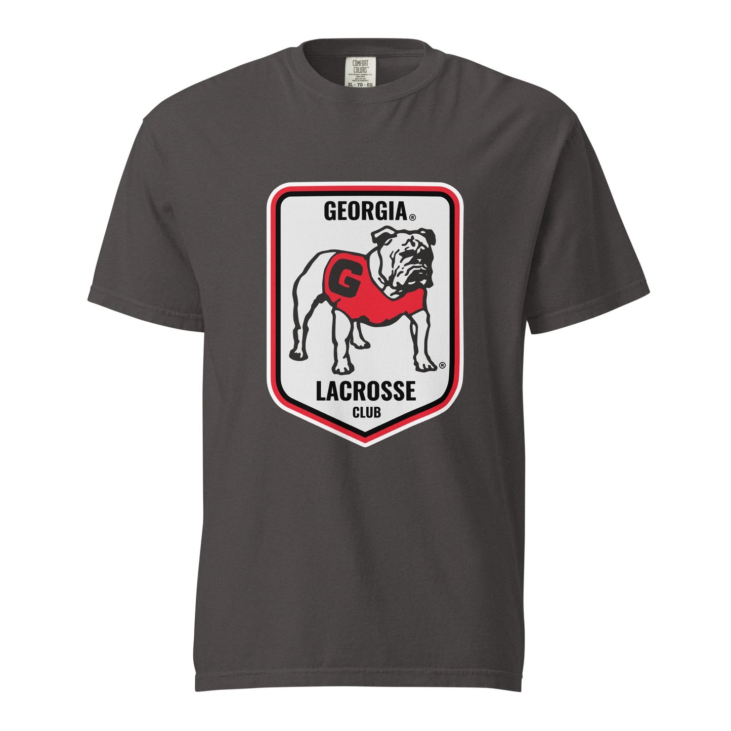 Signature | Comfort Colors T-Shirt | UGA Club Lacrosse | Shield Logo