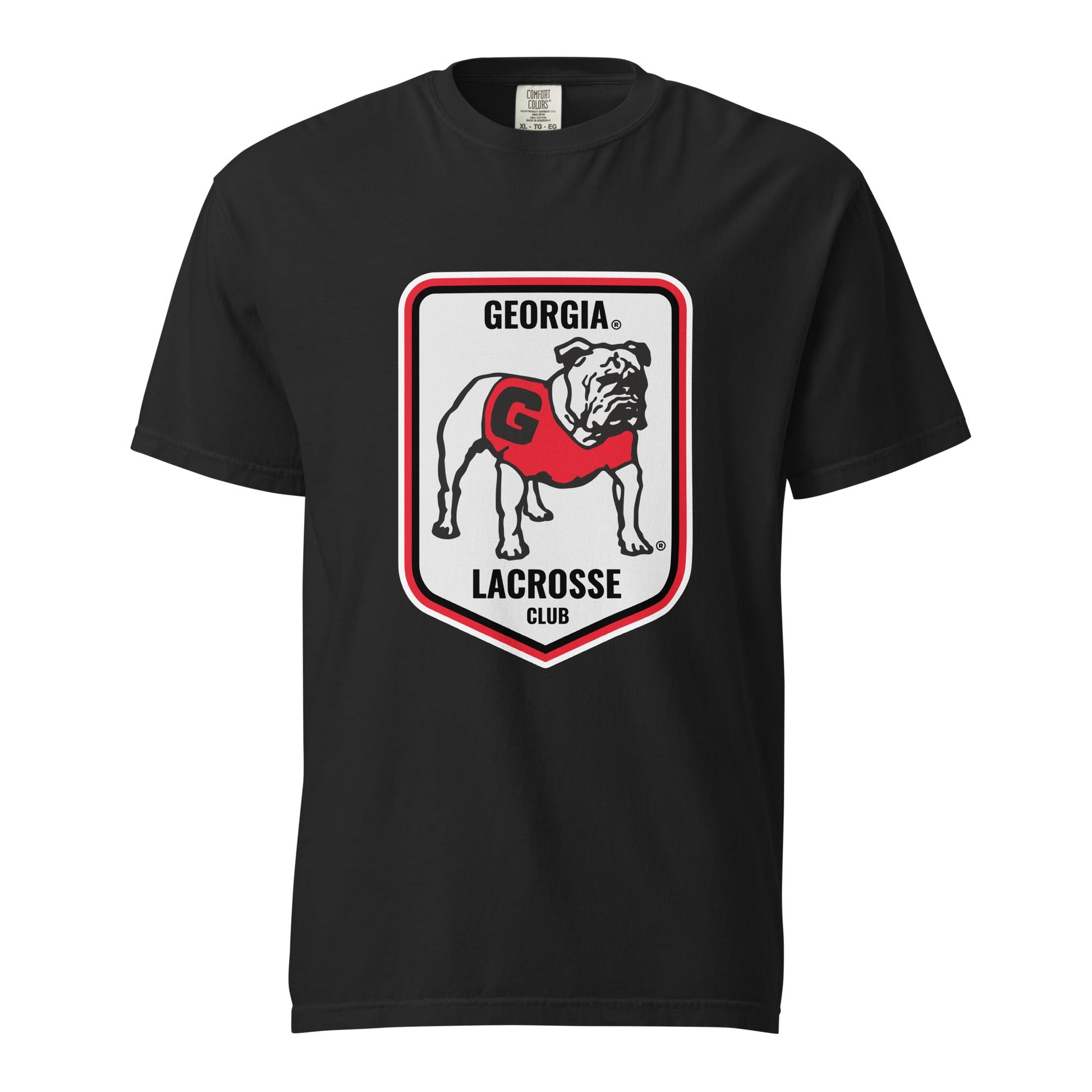 Signature | Comfort Colors T-Shirt | UGA Club Lacrosse | Shield Logo