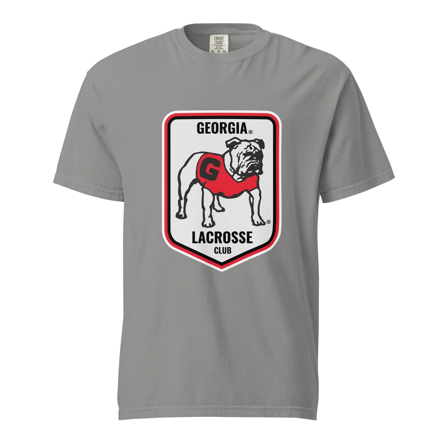 Signature | Comfort Colors T-Shirt | UGA Club Lacrosse | Shield Logo