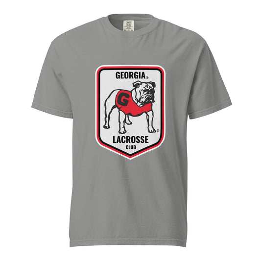 Signature | Comfort Colors T-Shirt | UGA Club Lacrosse | Shield Logo