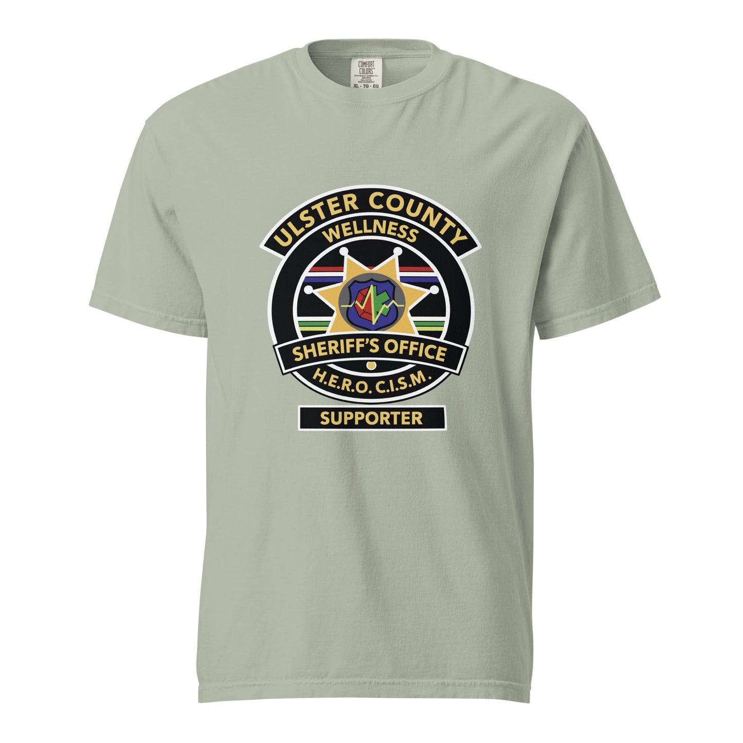 Signature | Comfort Colors T-Shirt | Ulster County Sheriff's Office Wellness Division | Badge Logo