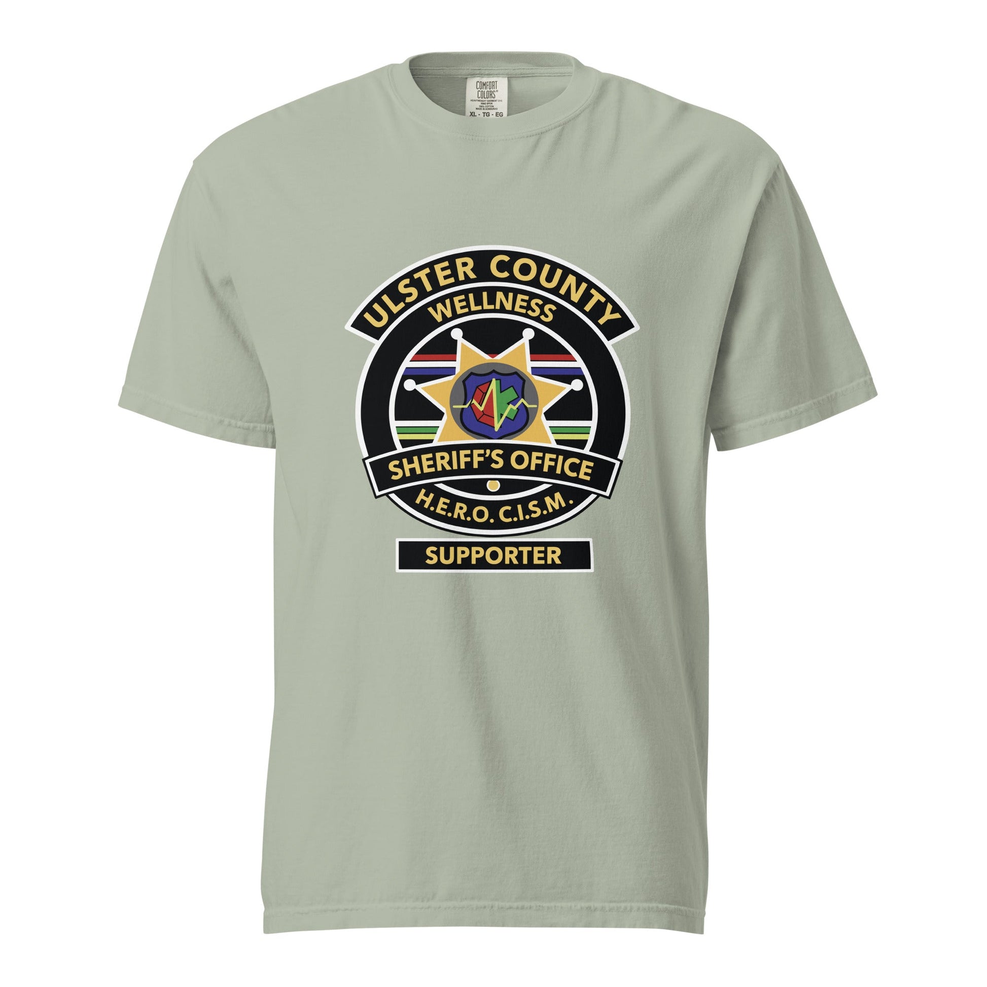 Signature | Comfort Colors T-Shirt | Ulster County Sheriff's Office Wellness Division | Badge Logo
