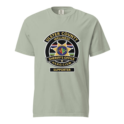 Signature | Comfort Colors T-Shirt | Ulster County Sheriff's Office Wellness Division | Badge Logo