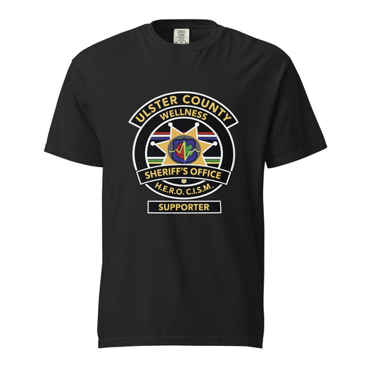 Signature | Comfort Colors T-Shirt | Ulster County Sheriff's Office Wellness Division | Badge Logo