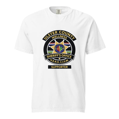 Signature | Comfort Colors T-Shirt | Ulster County Sheriff's Office Wellness Division | Badge Logo