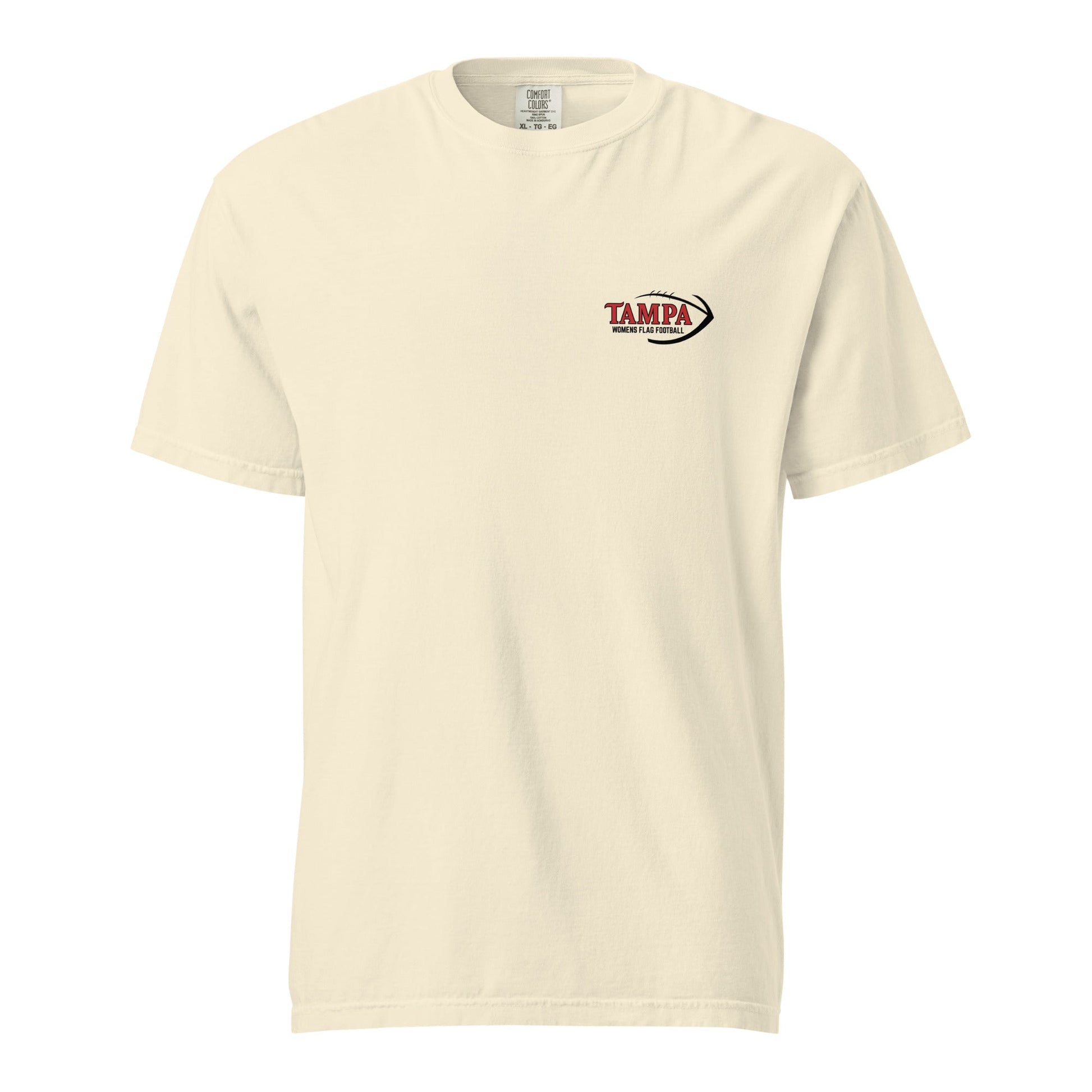 Signature | Comfort Colors T-Shirt | University of Tampa Women's Flag Football | Alt Logo