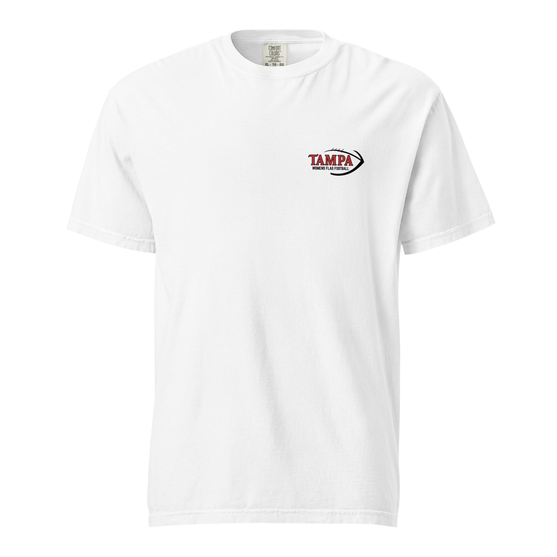 Signature | Comfort Colors T-Shirt | University of Tampa Women's Flag Football | Alt Logo