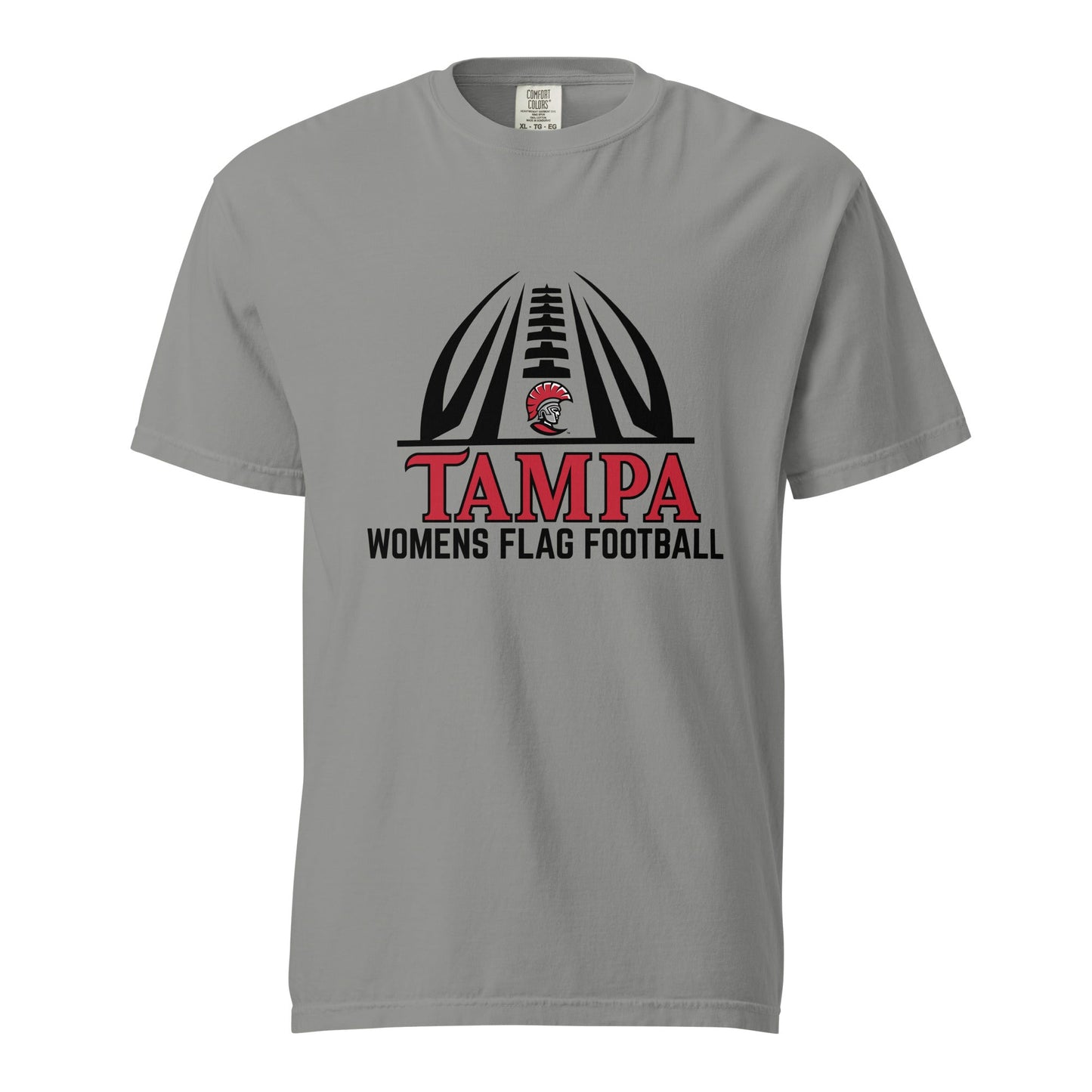 Signature | Comfort Colors T-Shirt | University of Tampa Women's Flag Football | Football Logo