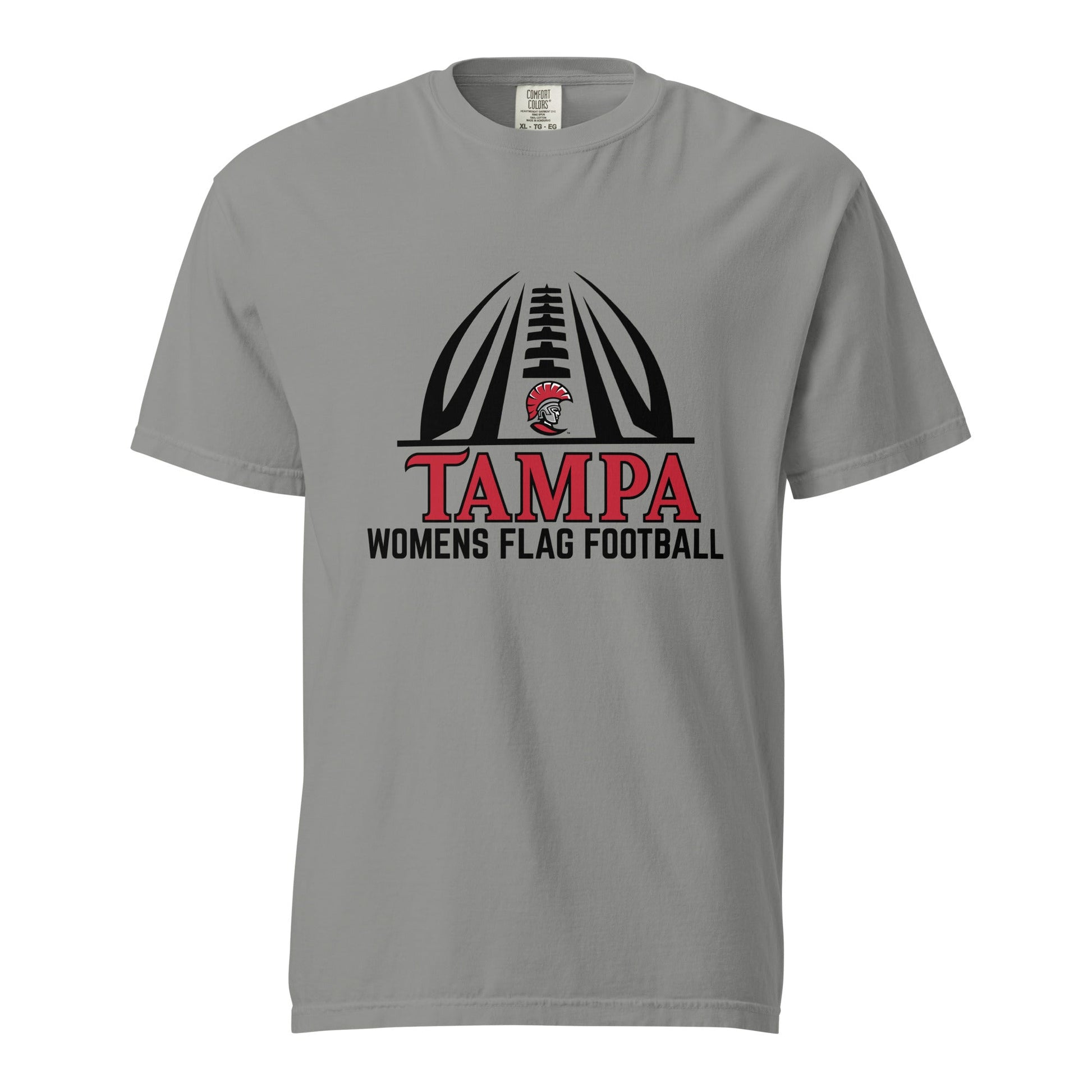 Signature | Comfort Colors T-Shirt | University of Tampa Women's Flag Football | Football Logo
