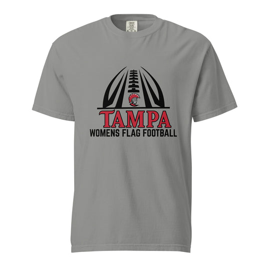 Signature | Comfort Colors T-Shirt | University of Tampa Women's Flag Football | Football Logo