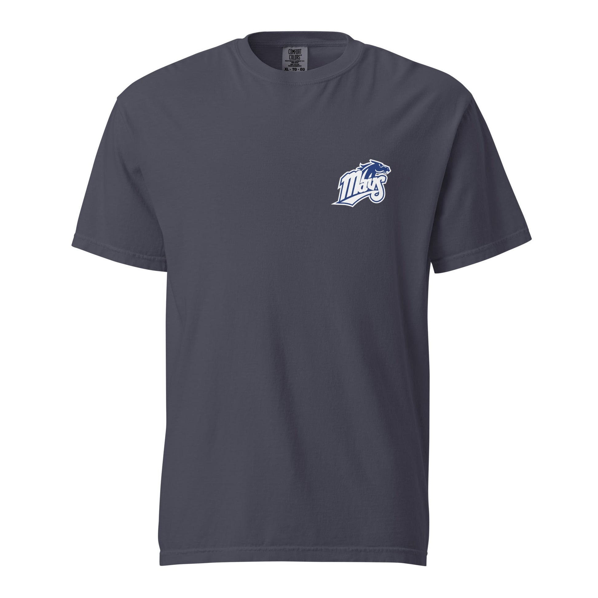 Signature | Comfort Colors T-Shirt | Upper Makefield Youth Baseball & Softball League | Blue Mavs Logo