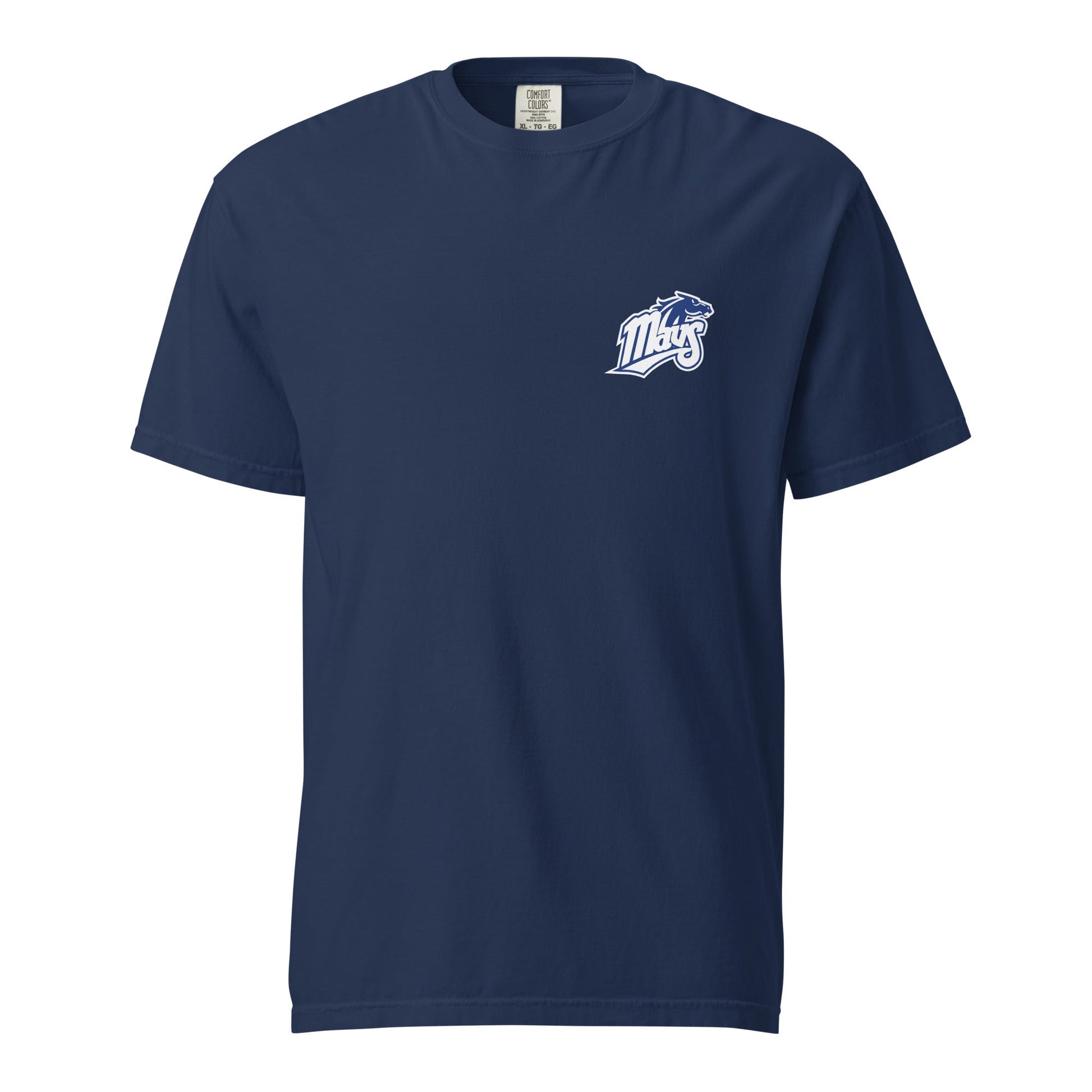 Signature | Comfort Colors T-Shirt | Upper Makefield Youth Baseball & Softball League | Blue Mavs Logo