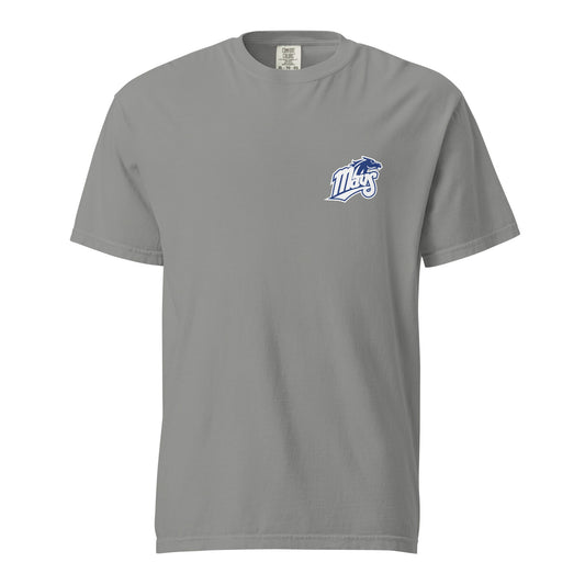 Signature | Comfort Colors T-Shirt | Upper Makefield Youth Baseball & Softball League | Blue Mavs Logo
