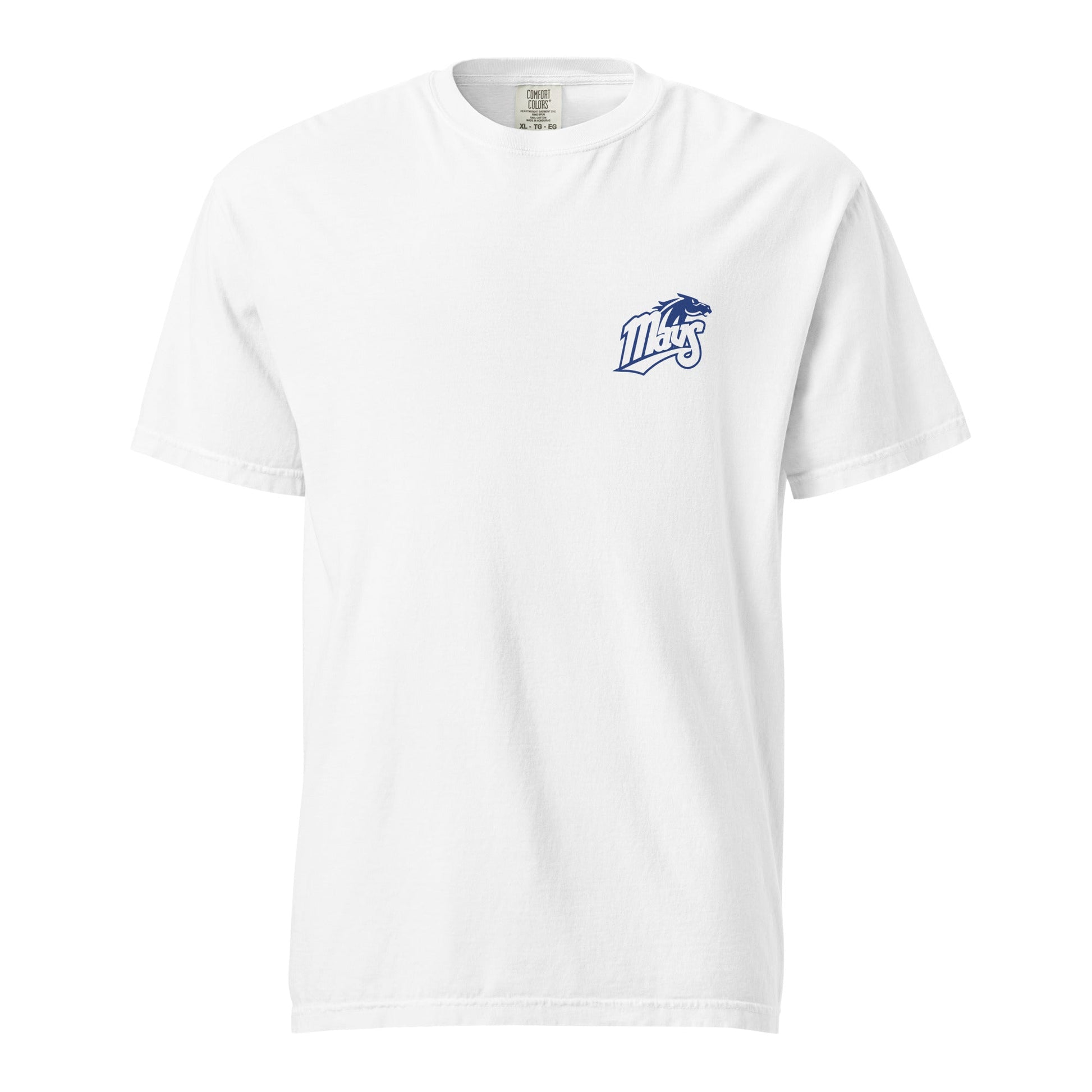 Signature | Comfort Colors T-Shirt | Upper Makefield Youth Baseball & Softball League | Blue Mavs Logo