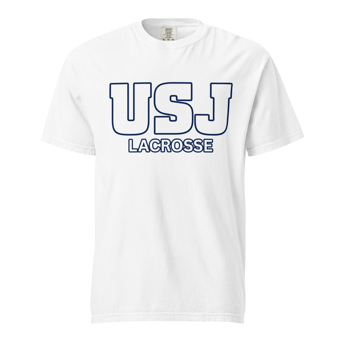 Signature | Comfort Colors T-Shirt | USJ women’s lacrosse | Modern Script Logo