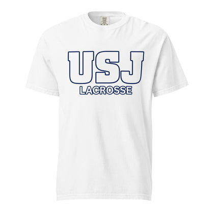 Signature | Comfort Colors T-Shirt | USJ women’s lacrosse | Modern Script Logo