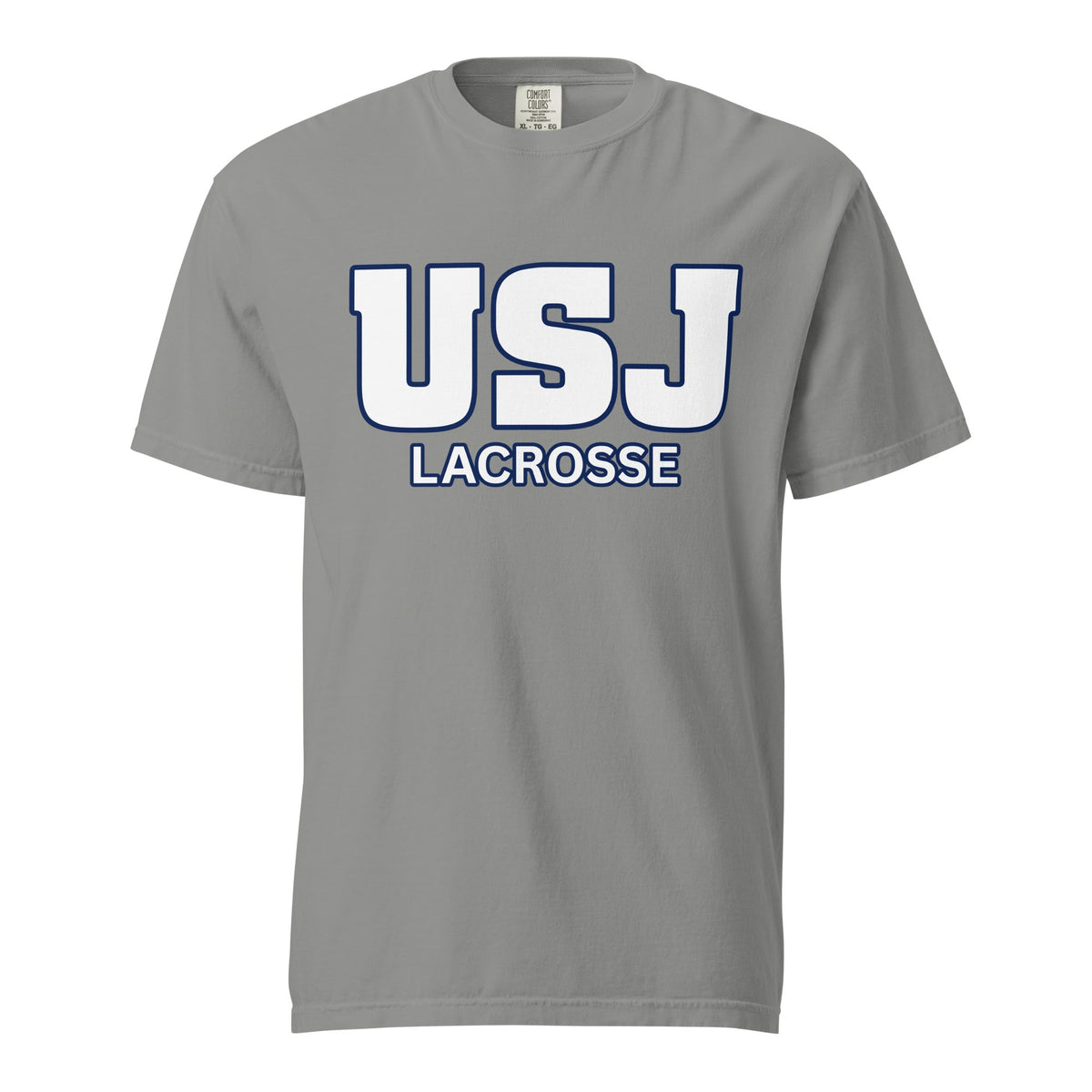 Signature | Comfort Colors T-Shirt | USJ women’s lacrosse | Modern Script Logo