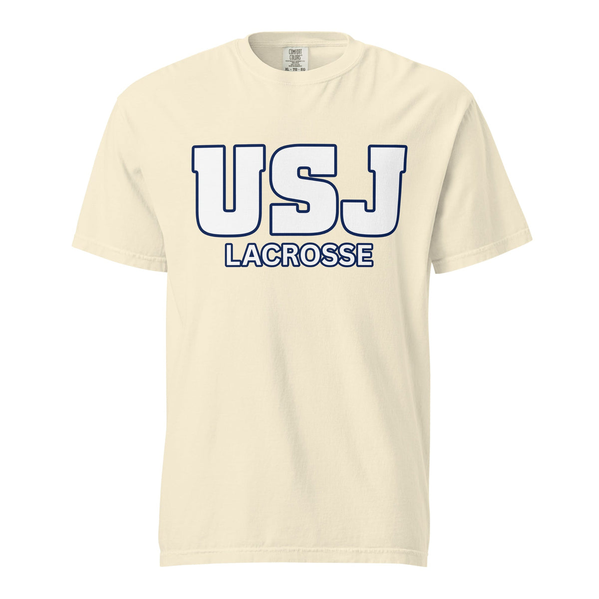 Signature | Comfort Colors T-Shirt | USJ women’s lacrosse | Modern Script Logo