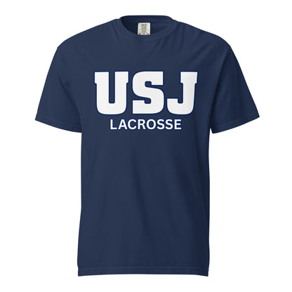 Signature | Comfort Colors T-Shirt | USJ women’s lacrosse | Modern Script Logo
