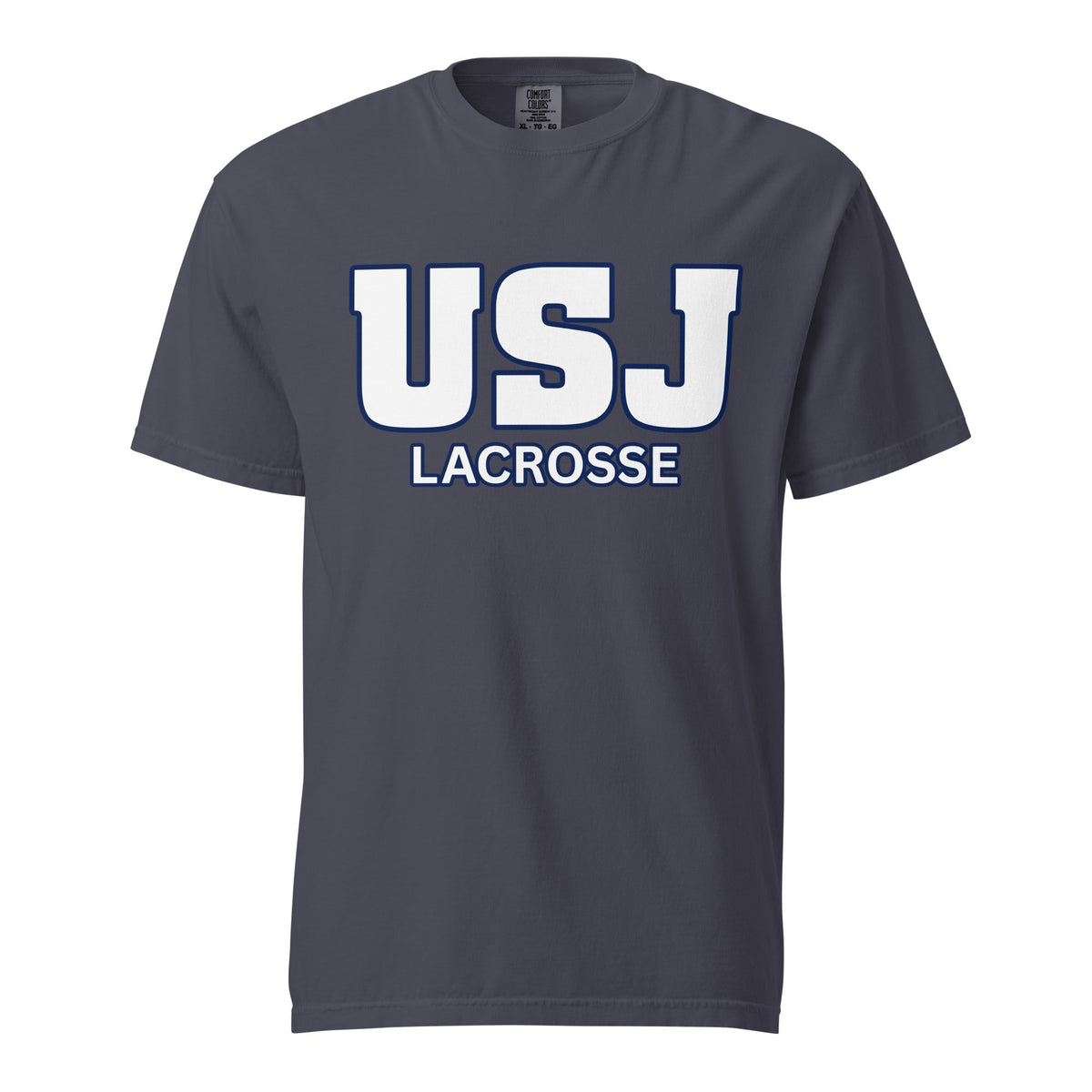 Signature | Comfort Colors T-Shirt | USJ women’s lacrosse | Modern Script Logo
