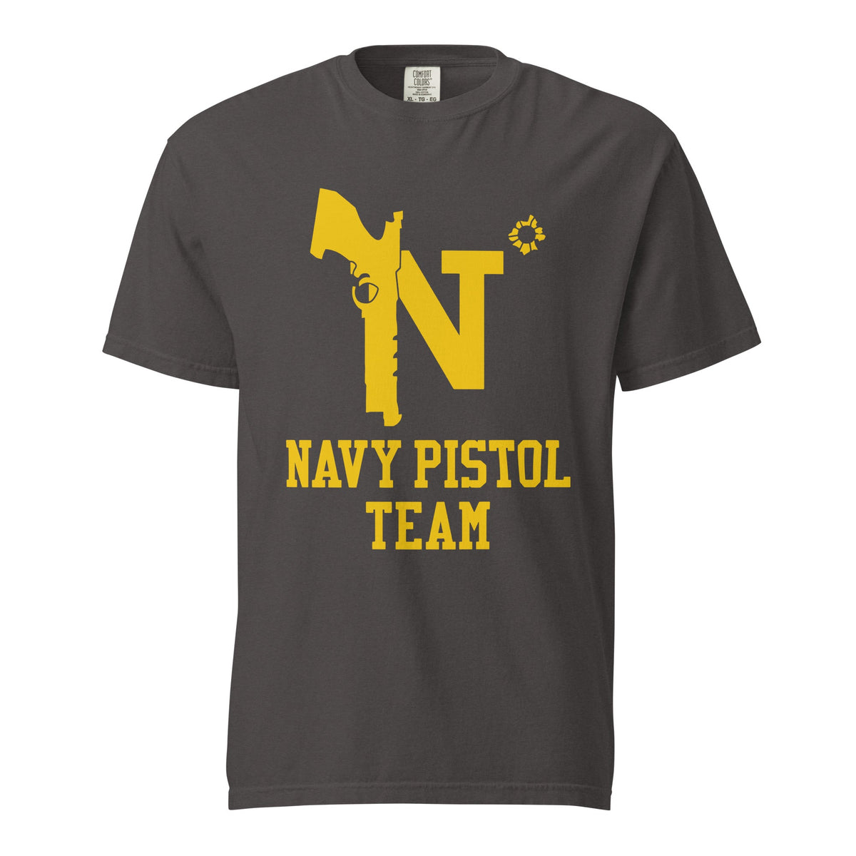 Signature | Comfort Colors T-Shirt | USNA Pistol Team | Crest Logo