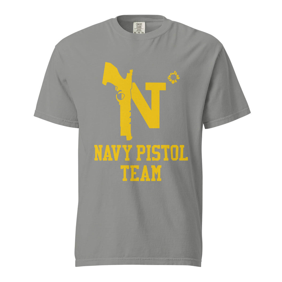 Signature | Comfort Colors T-Shirt | USNA Pistol Team | Crest Logo