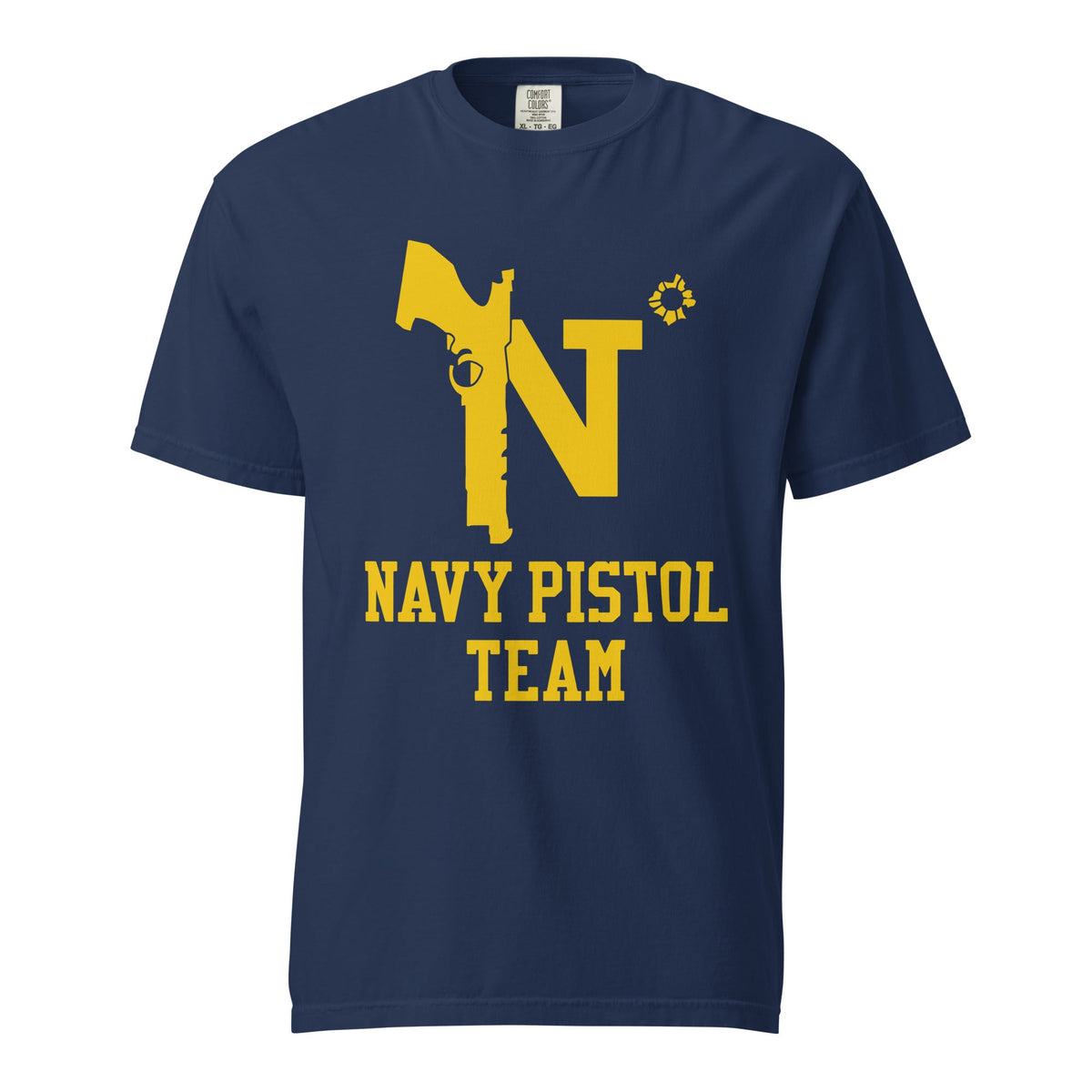 Signature | Comfort Colors T-Shirt | USNA Pistol Team | Crest Logo