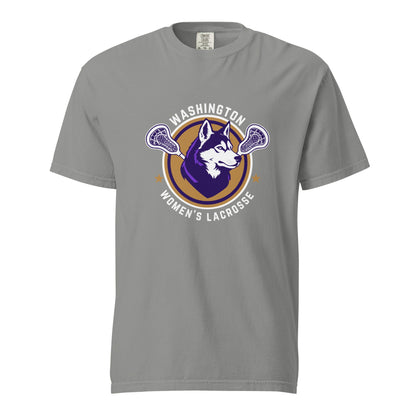 Signature | Comfort Colors T-Shirt | UW Women's Club Lacrosse | Badge Logo