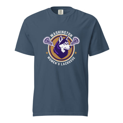 Signature | Comfort Colors T-Shirt | UW Women's Club Lacrosse | Badge Logo