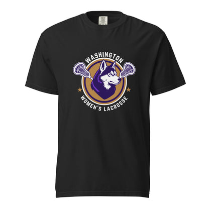 Signature | Comfort Colors T-Shirt | UW Women's Club Lacrosse | Badge Logo